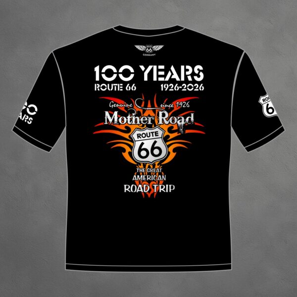 T-Shirt Damen "100 YEARS ROUTE" 66 (big Print)