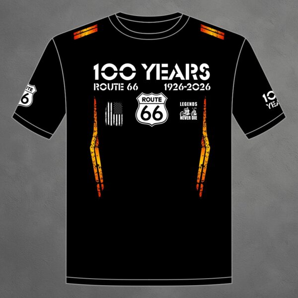 8502_100JahreT-Shirt_He_vorne T-Shirt Herren "100 YEARS ROUTE 66" (big Print)