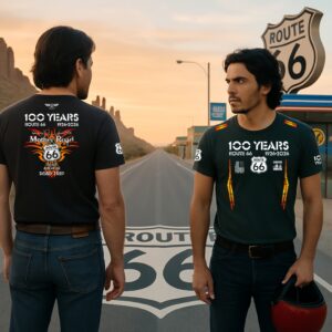 8502_100JahreT-Shirt_Herren T-Shirt Herren "100 YEARS ROUTE 66" (big Print)