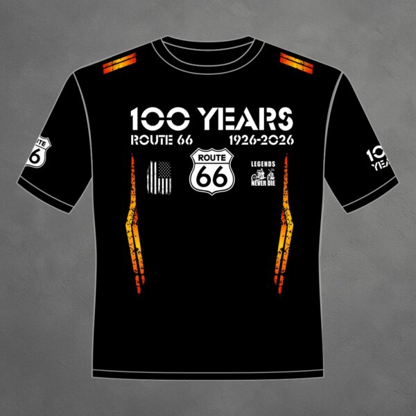 T-Shirt Damen "100 YEARS ROUTE" 66 (big Print)