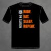"Ride.Eat.Sleep.Repeat." T-Shirt Herren