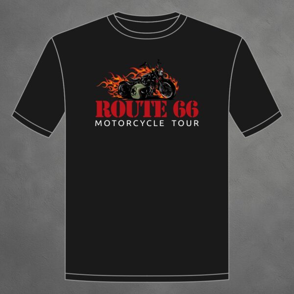 8508_MotorcycleTours_He_vorne "Flaming Bike" T-Shirt Herren