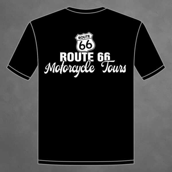 8519_Rt66_Motorcycle_Tours_He_schw_hinten "Motorcycle Tours" T-Shirt Herren