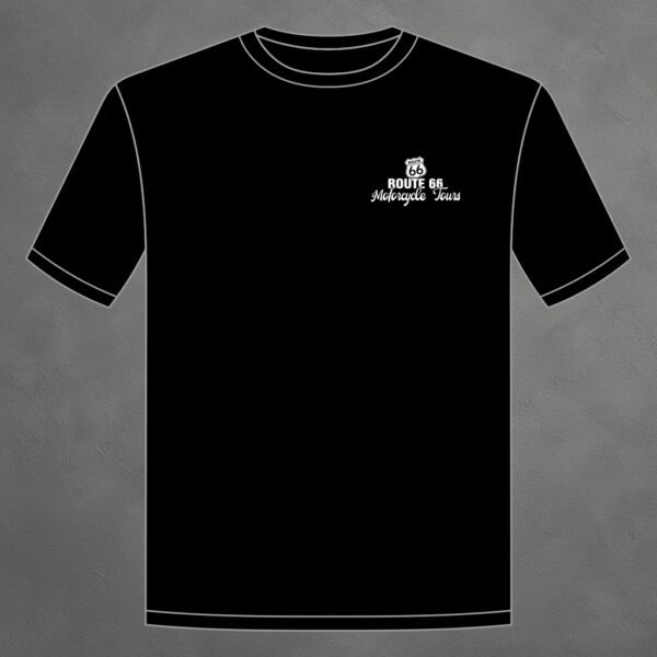 8519_Rt66_Motorcycle_Tours_He_schw_vorne "Motorcycle Tours" T-Shirt Herren