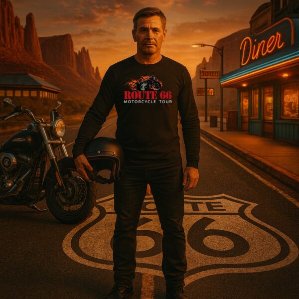 "Flaming Bike" Longsleeve