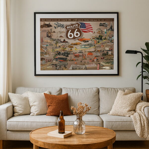 Kategoriebild-Deko Poster "Route 66 Roadside Attractions"